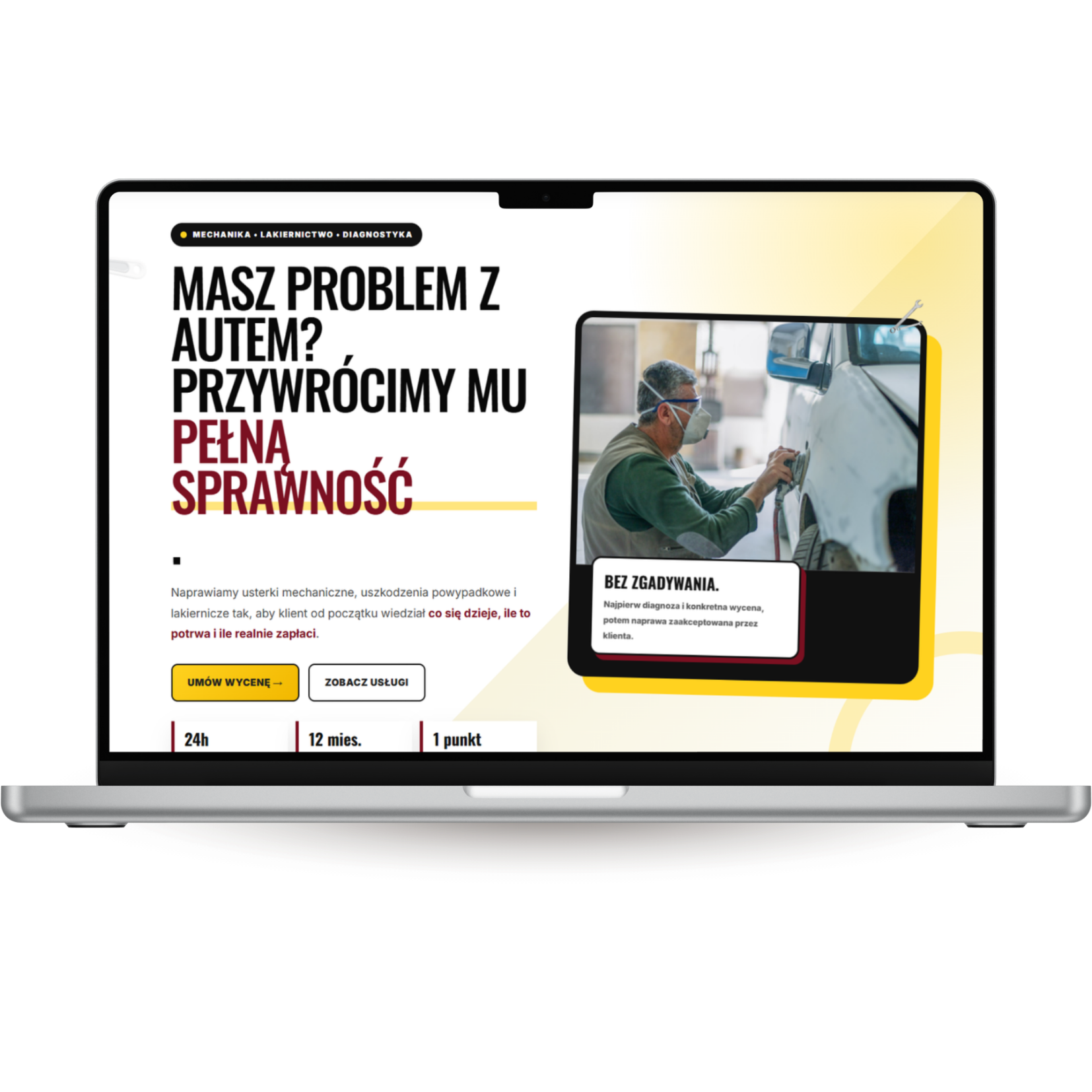 Strona standard dla warsztatu