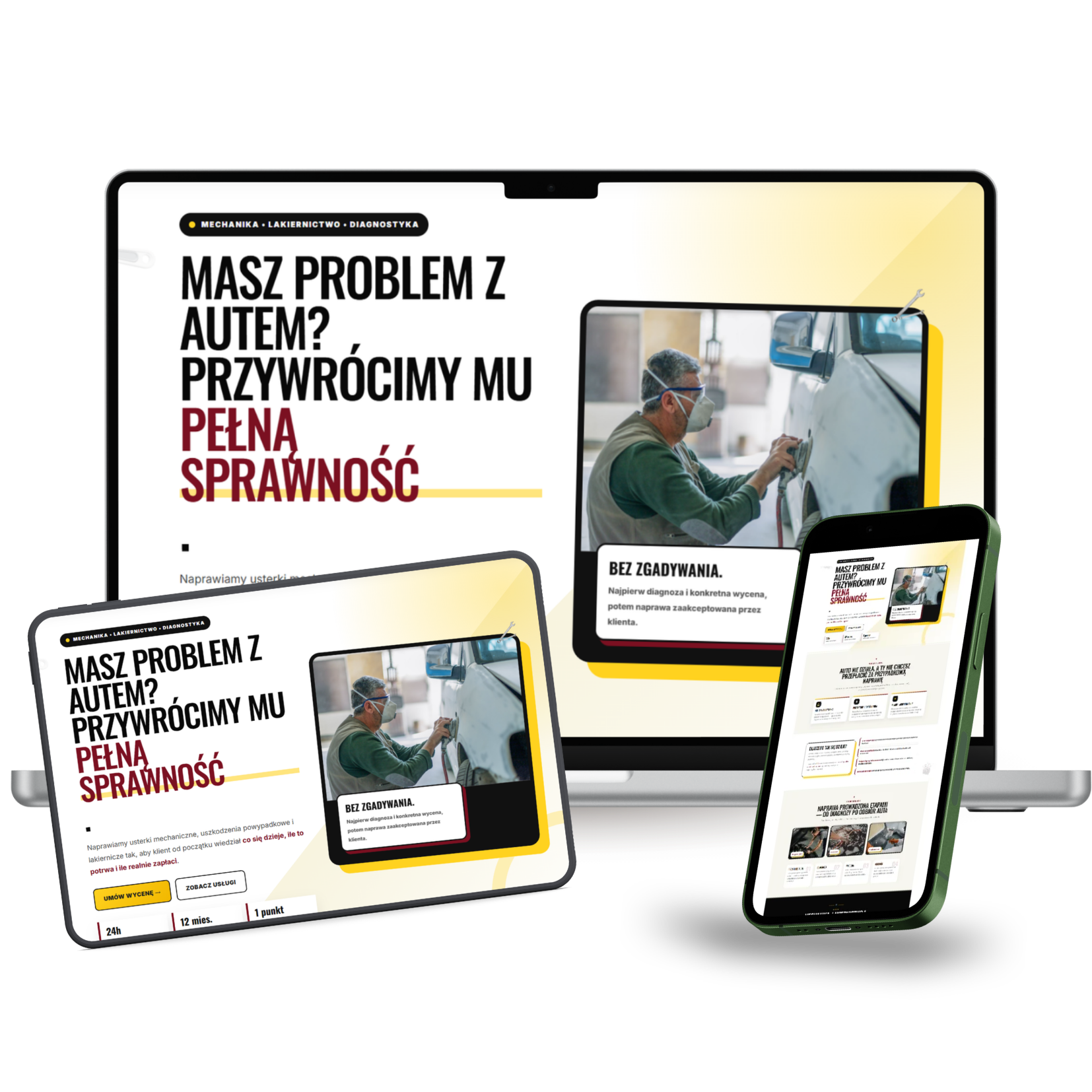 Strona dla warsztatu mechanicznego AutoCare Pro