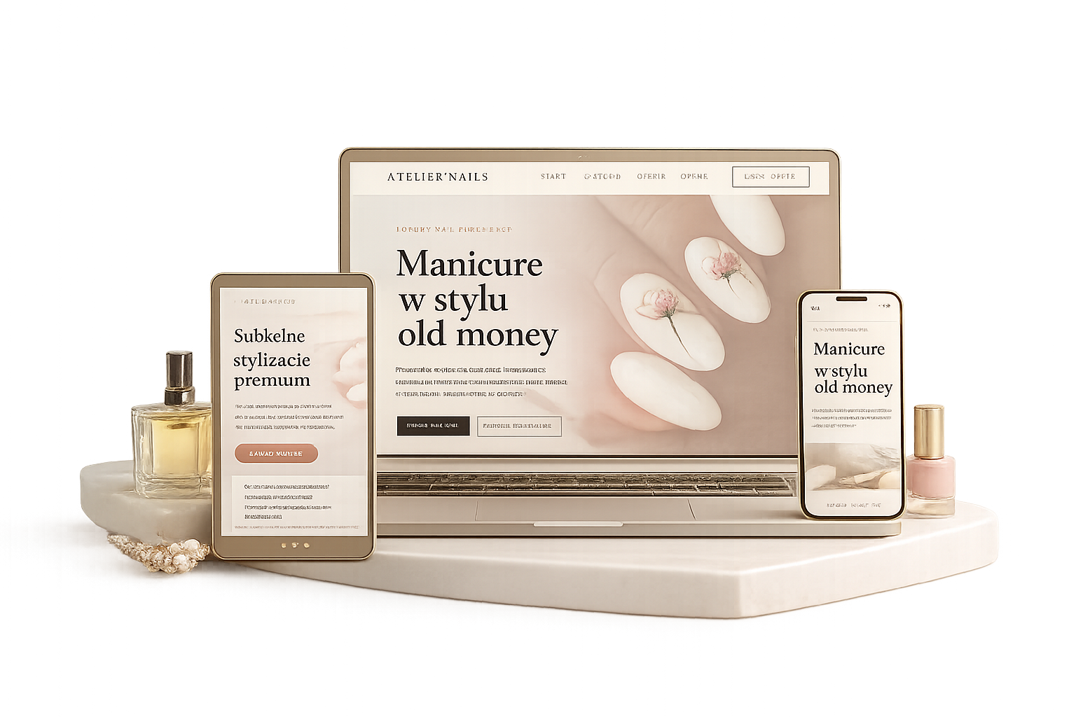 Strona premium dla salonu beauty